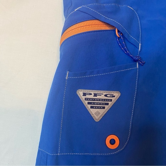 Columbia PFG Blue Cargo Swim Shorts for outdoor activities Size 38 - Picture 2 of 6